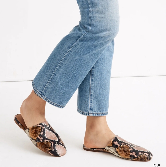 Madewell Shoes - Madewell Cory Snake Print Mules